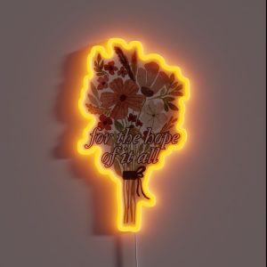 August Folklore For The Hope Of It All RGB Neon Sign August Folklore For The Hope Of It All RGB Neon Sign