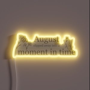 August Lyrics Folklore RGB Neon Sign