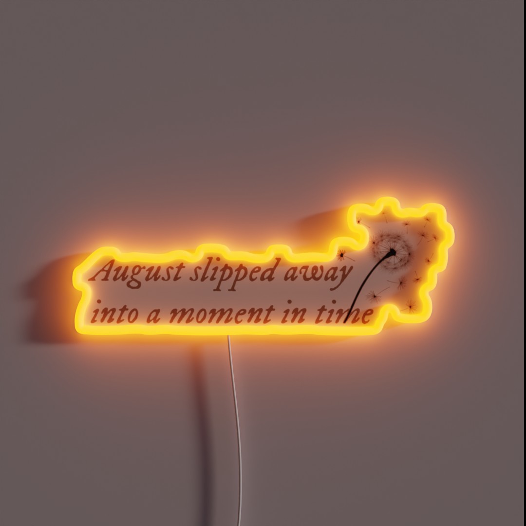 August Taylor Swift RGB Neon Sign August Taylor Swift RGB Neon Sign