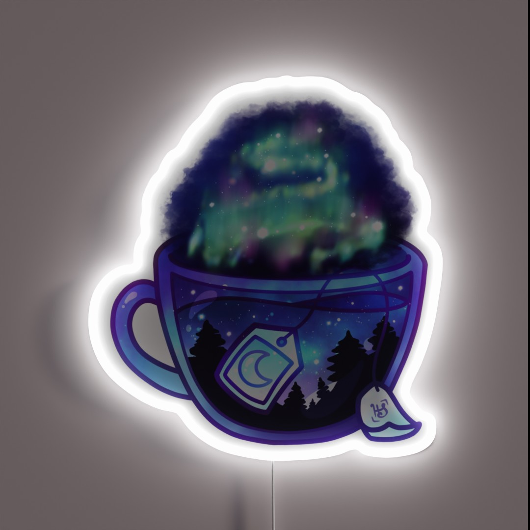 Aurora Borealis Tea Dreamy Aesthetic RGB Neon Sign Aurora Borealis Tea Dreamy Aesthetic RGB Neon Sign