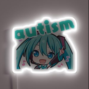 Autism Miku Hatsune Miku Project Sekai RGB Neon Sign