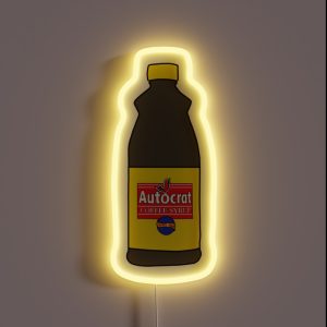 Autocrat Coffee Syrup RGB Neon Sign