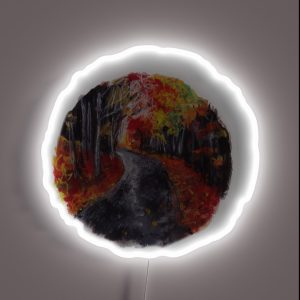 Autumn Path Nature Circle RGB Neon Sign Autumn Path Nature Circle RGB Neon Sign