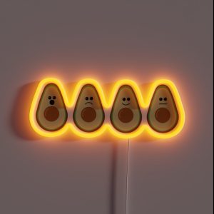 Avocado Motions RGB Neon Sign