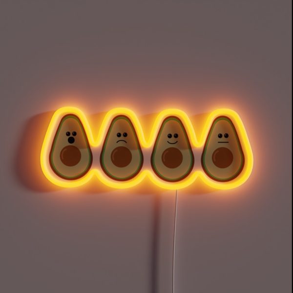 Avocado Motions RGB Neon Sign