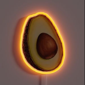 Avocado Pattern RGB Neon Sign