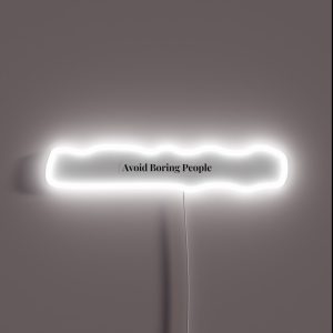 Avoid Boring People RGB Neon Sign