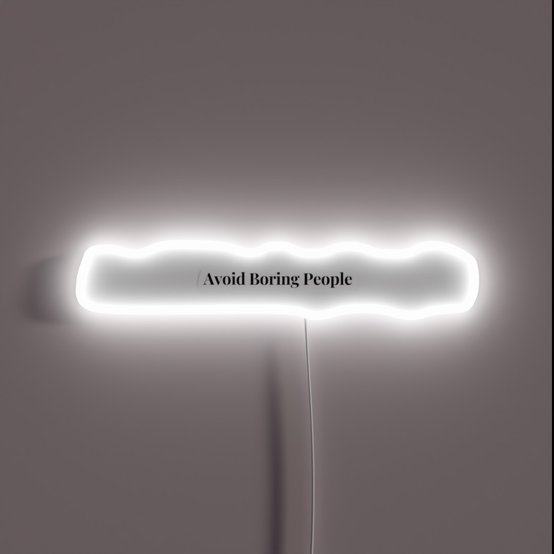 Avoid Boring People RGB Neon Sign Avoid Boring People RGB Neon Sign