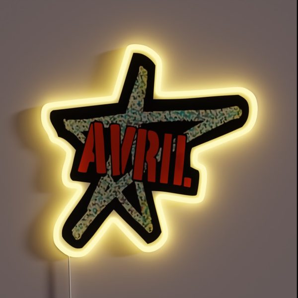 Avril Lavigne Logo RGB Neon Sign