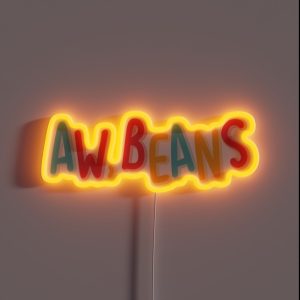 Aw Beans RGB Neon Sign