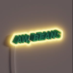 Aw Beans RGB Neon Sign