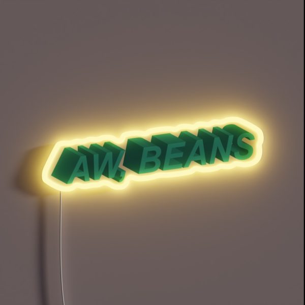 Aw Beans RGB Neon Sign