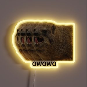 Awawa Hyrax RGB Neon Sign
