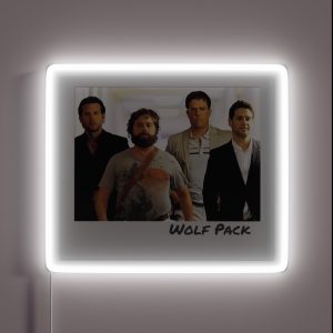Awesome Comedy Doug Alan Ed Helms Wolf Pack RGB Neon Sign