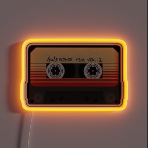 Awesome Mixtape Vol 2 Cassette Retro RGB Neon Sign