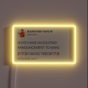 Awsten Knight Tweet RGB Neon Sign Awsten Knight Tweet RGB Neon Sign