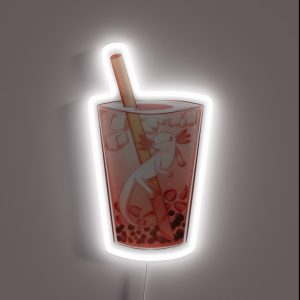 Axolotl Boba RGB Neon Sign