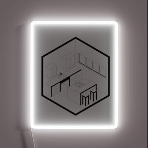 Axonometric Kitchen RGB Neon Sign Axonometric Kitchen RGB Neon Sign