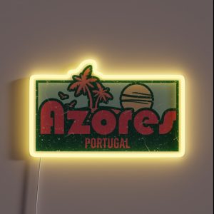 Azores Exotic Honeymoon Trip Gifts RGB Neon Sign