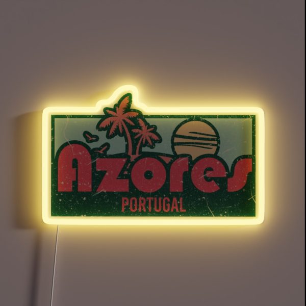 Azores Exotic Honeymoon Trip Gifts RGB Neon Sign