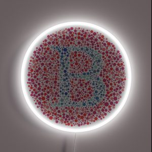 B Eye Test Letter RGB Neon Sign B Eye Test Letter RGB Neon Sign