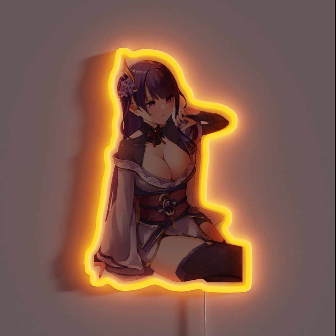 Baal Raiden Shogun Genshin Impact RGB Neon Sign Baal Raiden Shogun Genshin Impact RGB Neon Sign