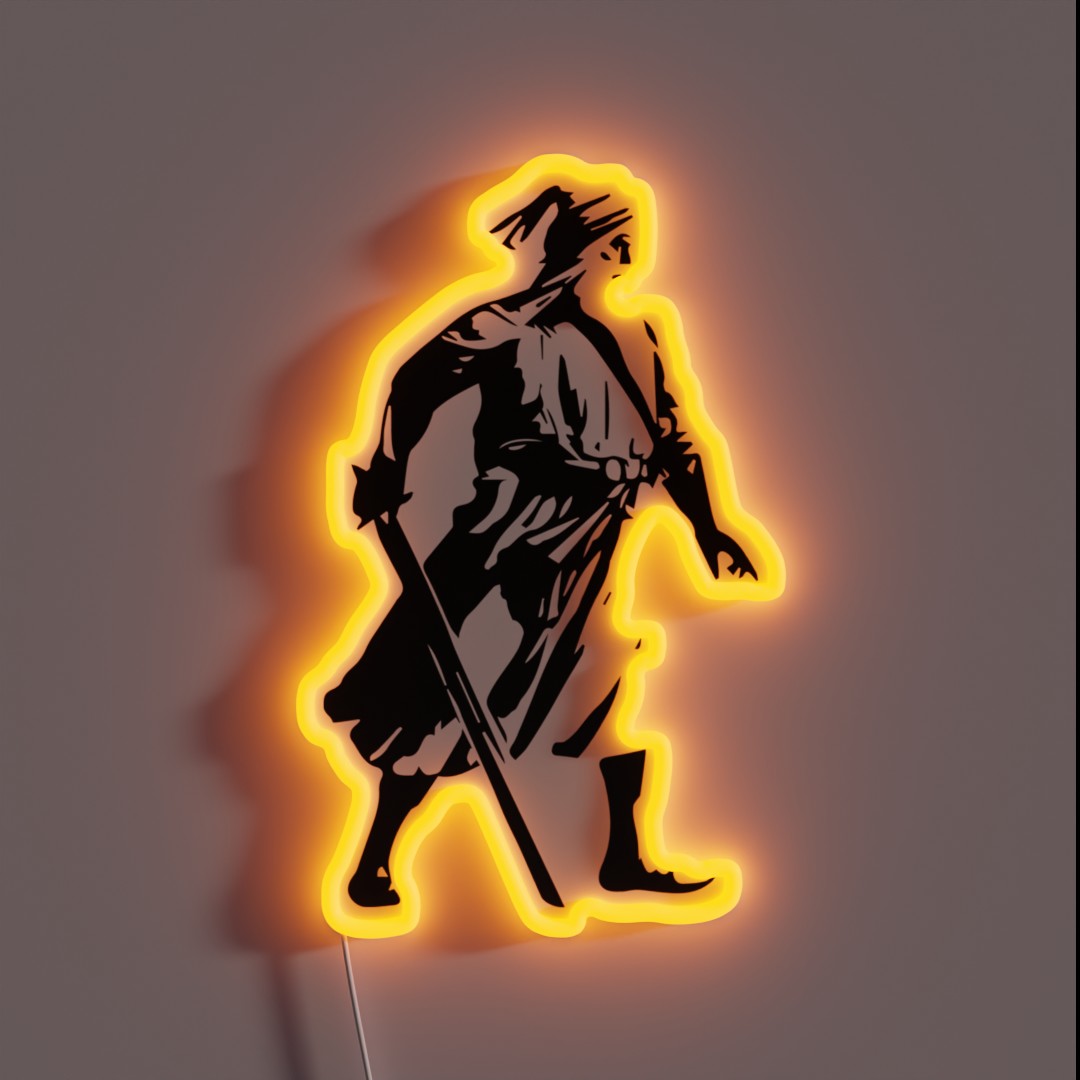 Baba Deep Singh Black And White RGB Neon Sign Baba Deep Singh Black And White RGB Neon Sign