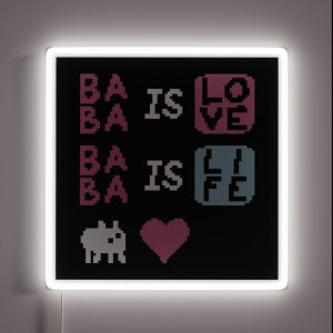 Baba Is Love Baba Is Life RGB Neon Sign
