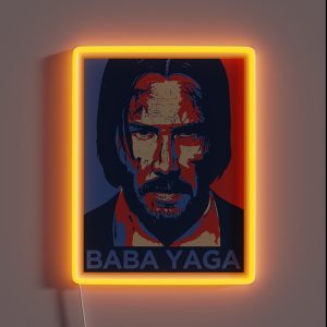 Baba Yaga Keanu Reeves Halloween Christmas Wick Classic RGB Neon Sign