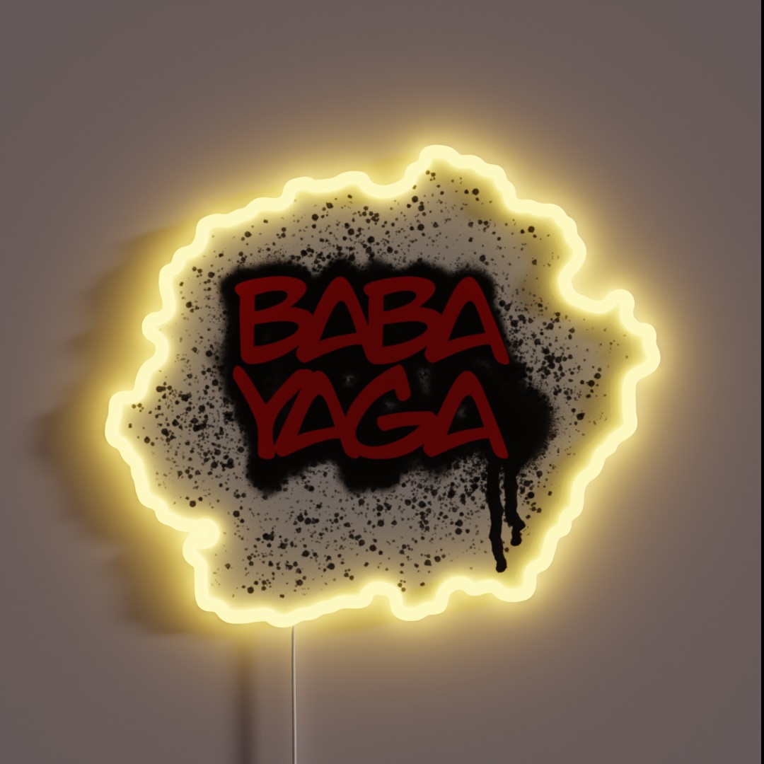 BABA YAGA RGB Neon Sign BABA YAGA RGB Neon Sign
