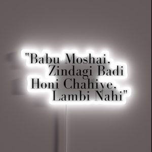 Babu Moshai RGB Neon Sign