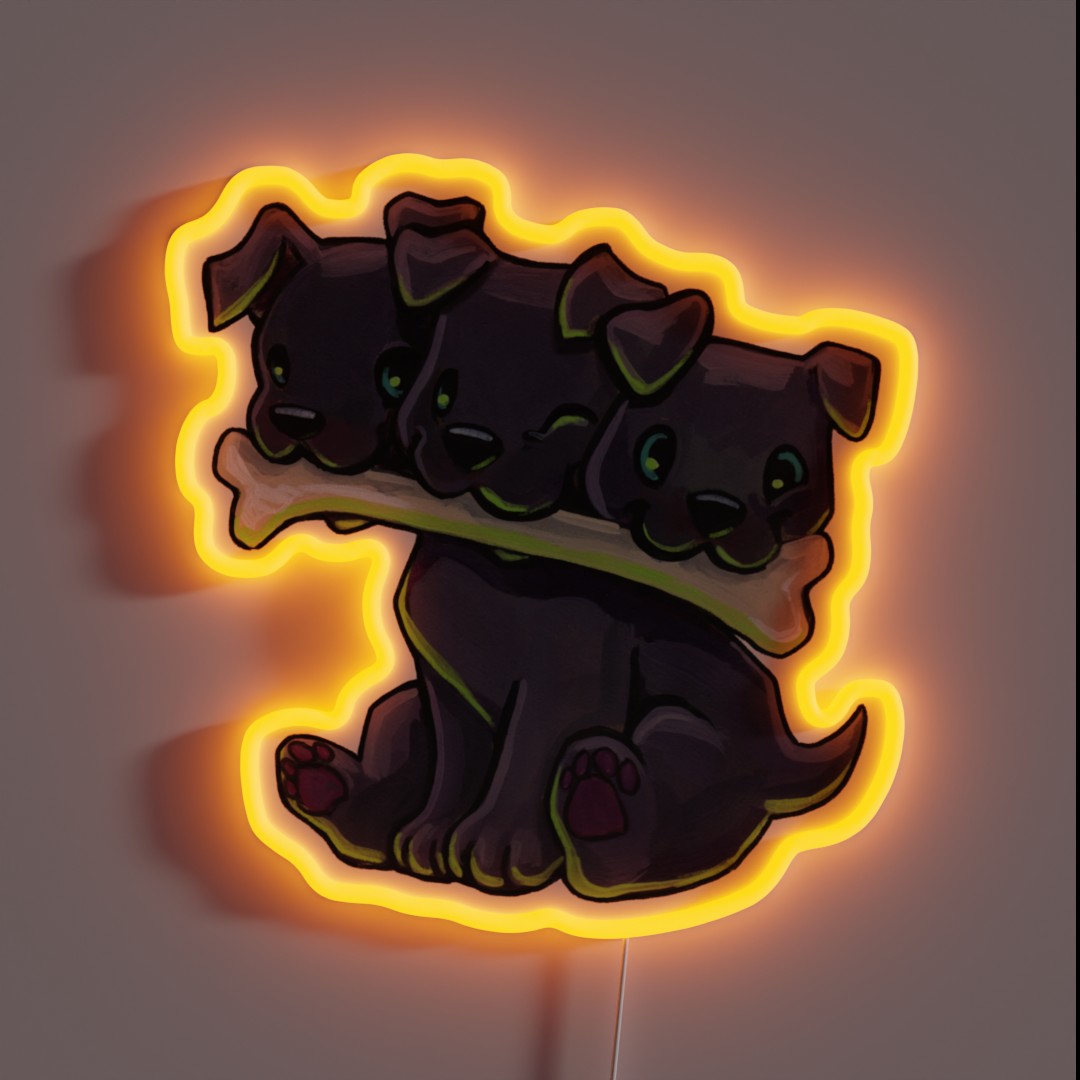 Baby Cerberus RGB Neon Sign Baby Cerberus RGB Neon Sign