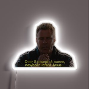 Baby Jesus Prayer Talladega Nights RGB Neon Sign Baby Jesus Prayer Talladega Nights RGB Neon Sign