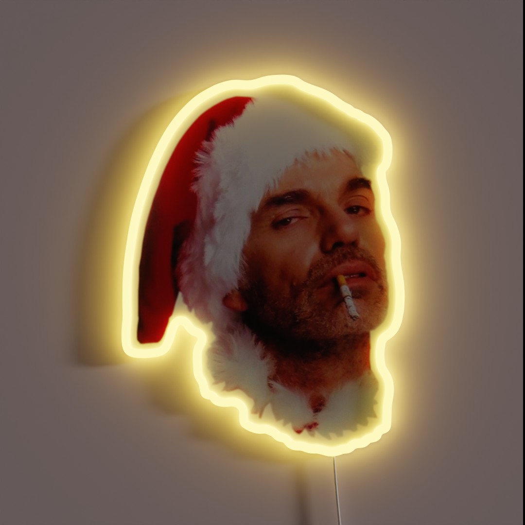 Bad Santa Smoking RGB Neon Sign Bad Santa Smoking RGB Neon Sign