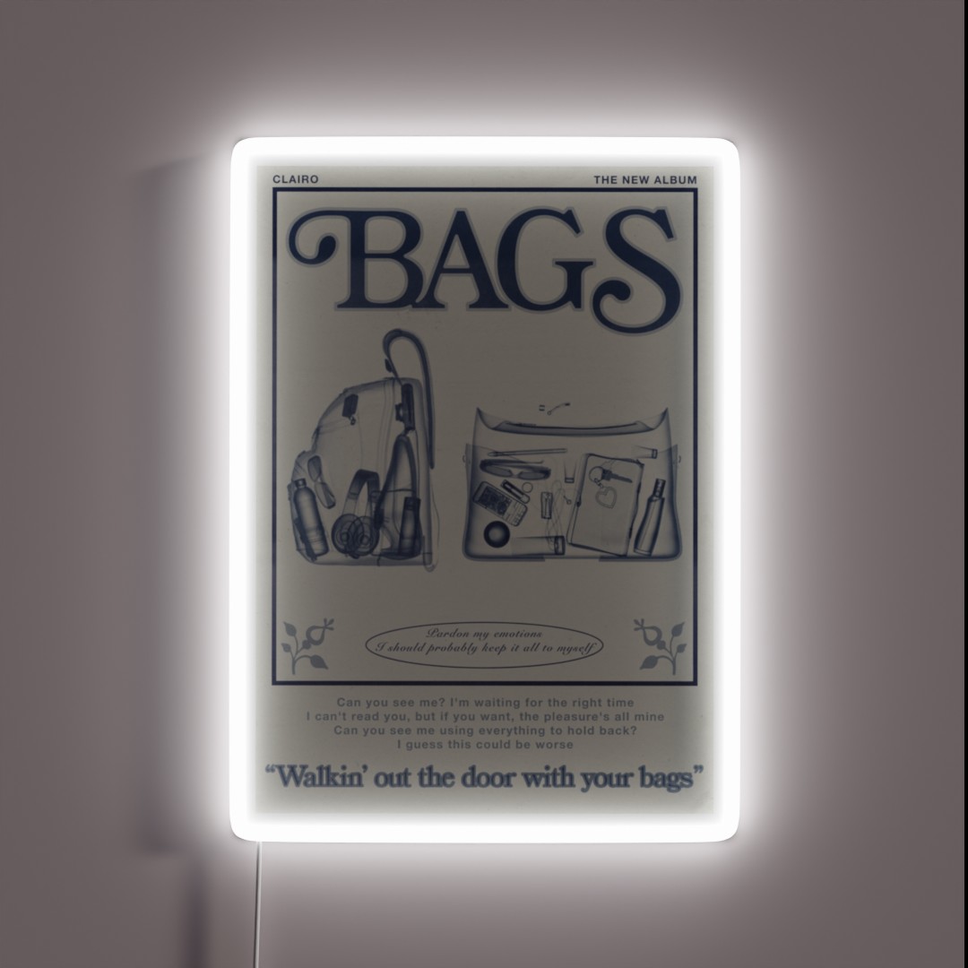 Bags Clairo Sling RGB Neon Sign Bags Clairo Sling RGB Neon Sign