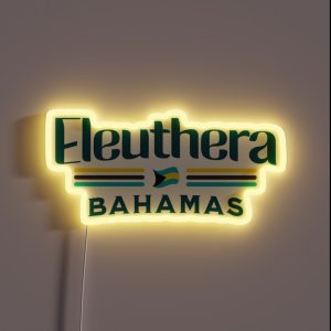 Bahamas Souvenir Gift Eleuthera Bahamas Independence Bahamas Flag RGB Neon Sign