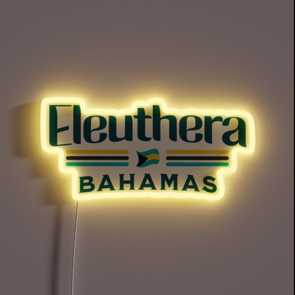 Bahamas Souvenir Gift Eleuthera Bahamas RGB Neon Sign