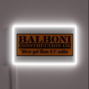 Balboni Johnny Hamcheck RGB Neon Sign Balboni Johnny Hamcheck RGB Neon Sign