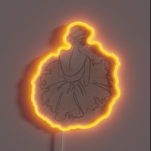 Ballerina Line Drawing RGB Neon Sign Ballerina Line Drawing RGB Neon Sign