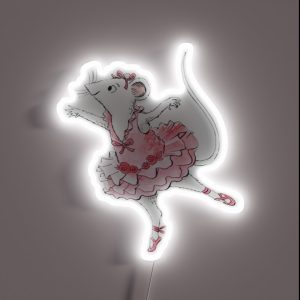 Ballerina Mouse RGB Neon Sign