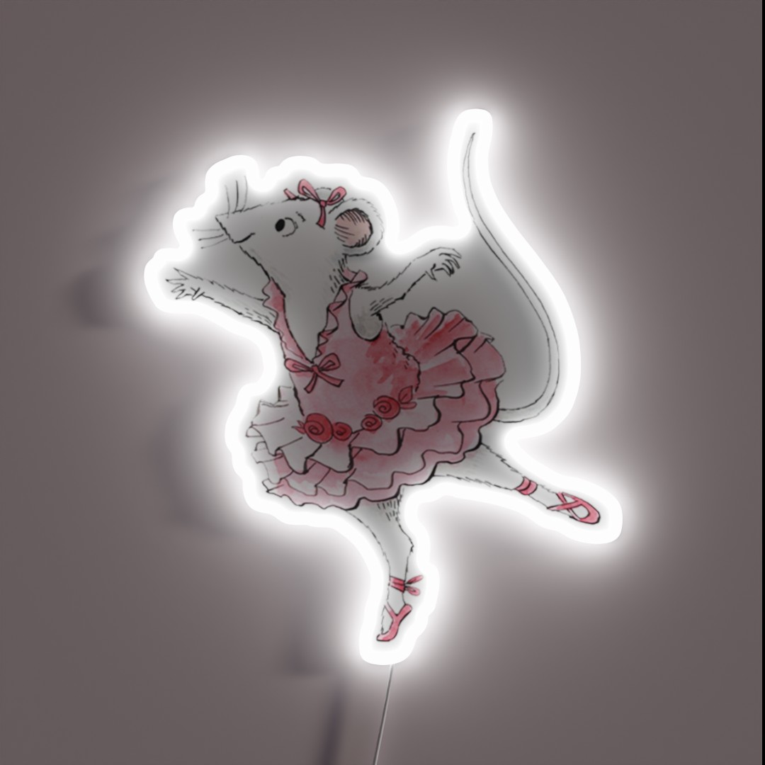 Ballerina Mouse RGB Neon Sign Ballerina Mouse RGB Neon Sign