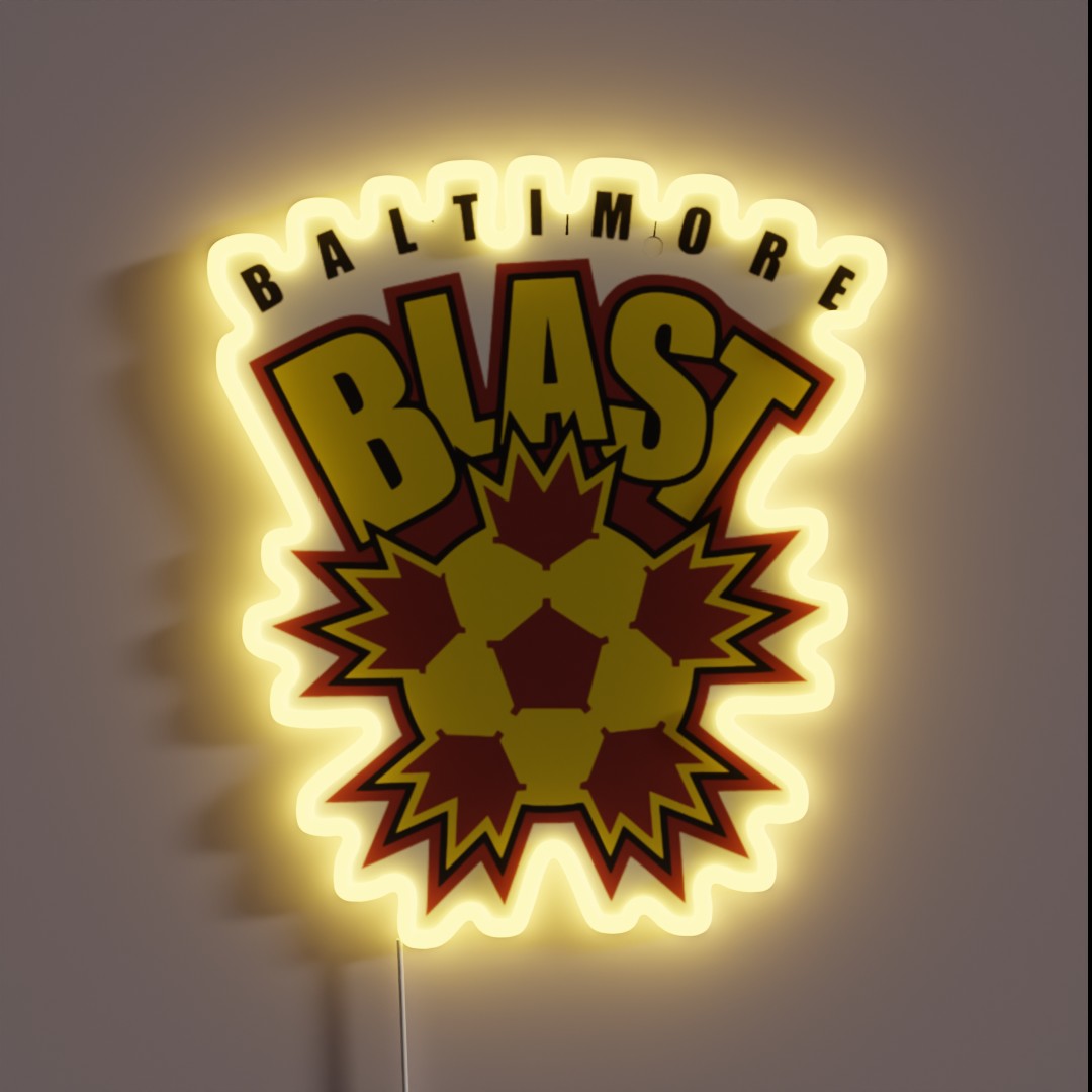 Baltimore Blast Logo RGB Neon Sign Baltimore Blast Logo RGB Neon Sign