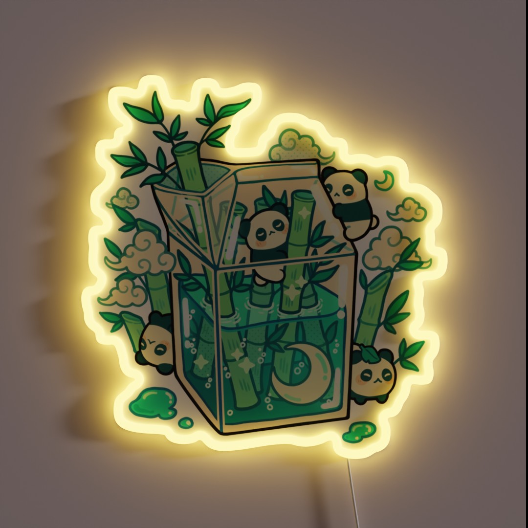 Bamboo Milkbox RGB Neon Sign Bamboo Milkbox RGB Neon Sign