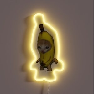 Banana Cat RGB Neon Sign