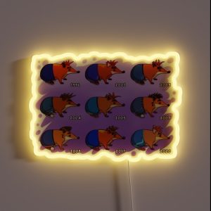 Bandicoot Evolution RGB Neon Sign Bandicoot Evolution RGB Neon Sign