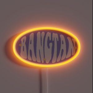 BANGTAN RETRO PURPLE RGB Neon Sign