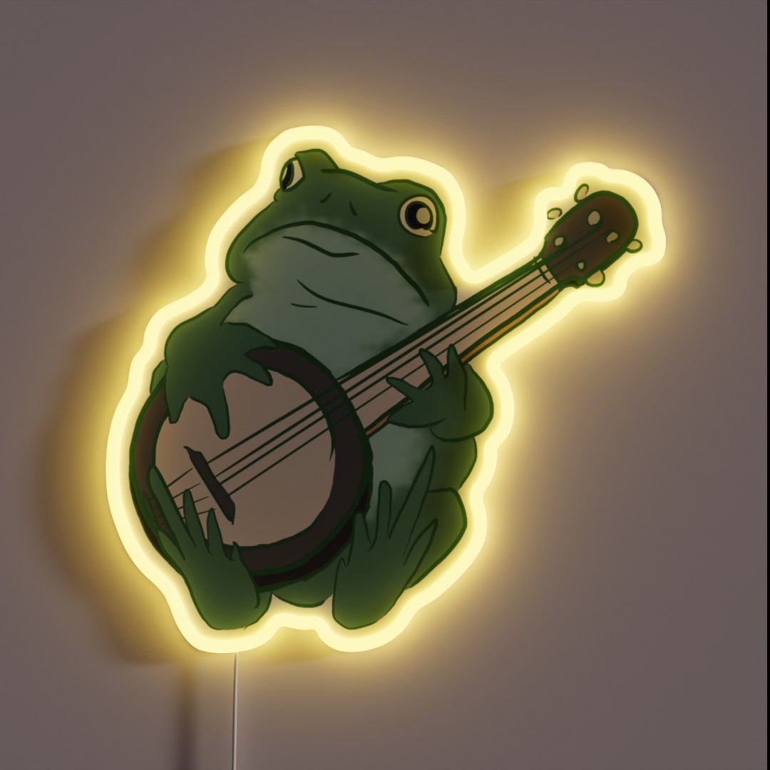 Banjo Frog RGB Neon Sign Banjo Frog RGB Neon Sign