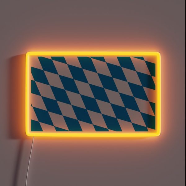 Bavarian Flag RGB Neon Sign
