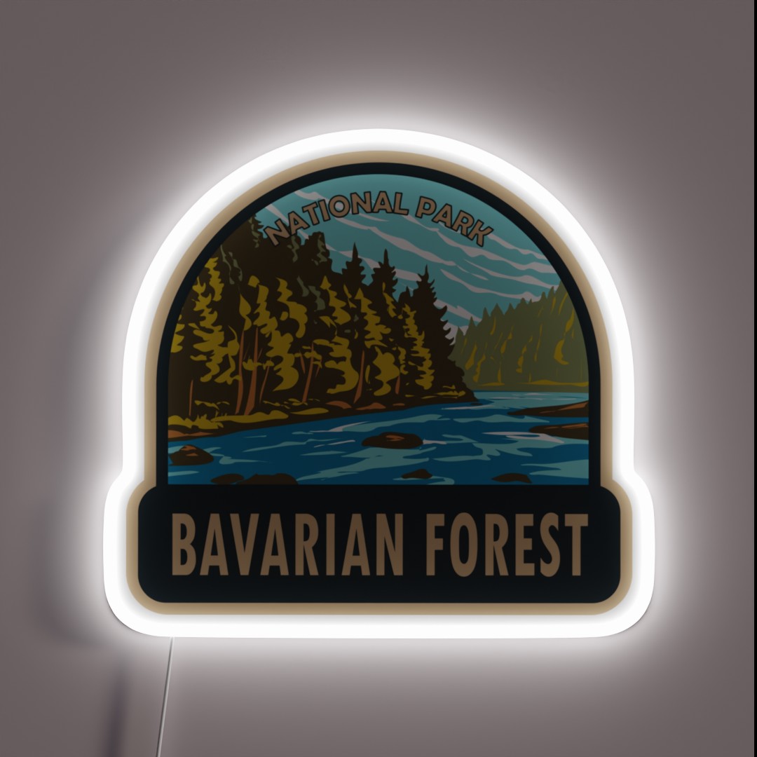 Bavarian Forest National Park Germany RGB Neon Sign Bavarian Forest National Park Germany RGB Neon Sign