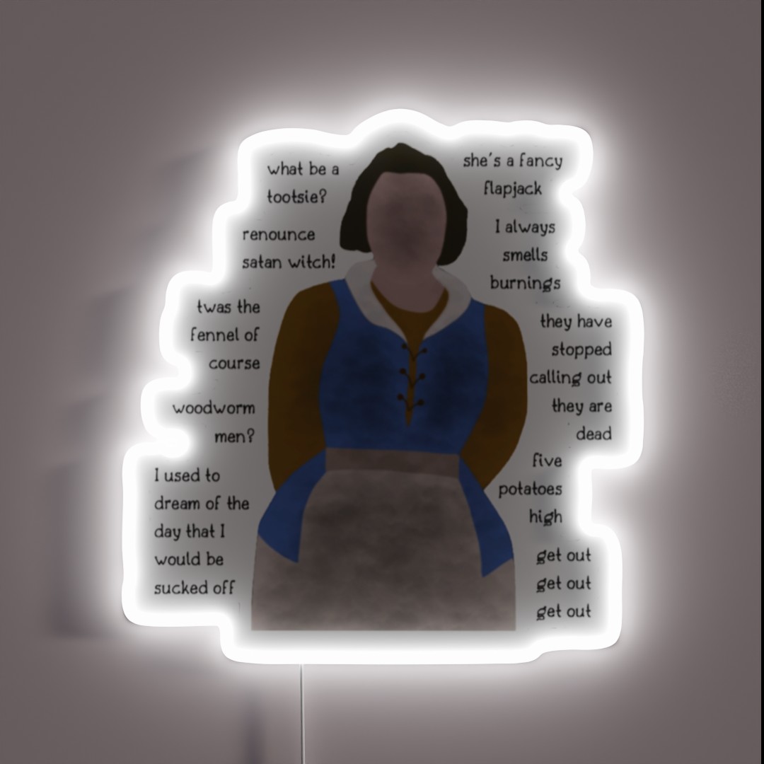 BBC Ghosts Mary Quotes RGB Neon Sign BBC Ghosts Mary Quotes RGB Neon Sign